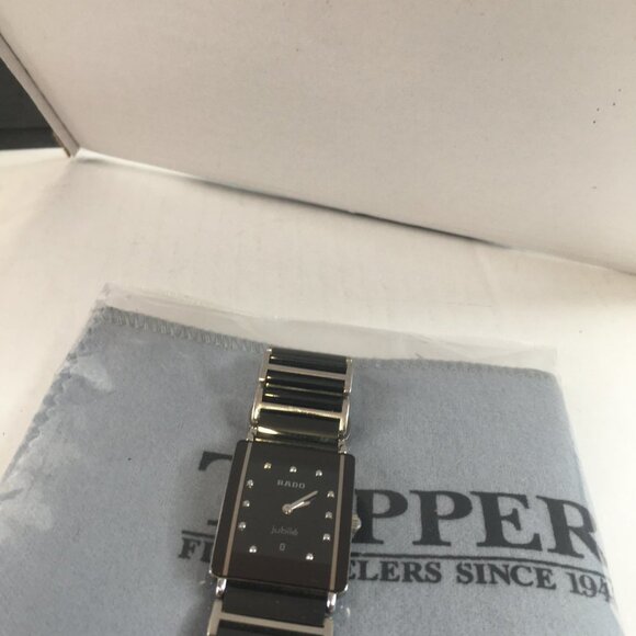 RADO DIASTAR SWISS QUARTZ JUBILE WRIST WATCH 11 DIAMONDS TITANIUM-CERAMIC UNISEX - Picture 5 of 15